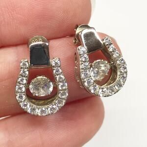 Kelly Herd KHJ Sterling Silver Dancing Stirrup Earrings Equestrian Horse Gift